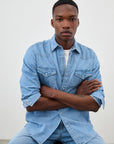 US5-Camicia Martin Denim Bleach Man