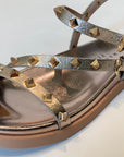 S5-917-12 NINA Sandalo Basso Borchie Gold