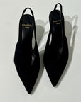 W5-2738 Chanel Camoscio Nero
