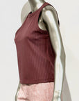 SD5-3446 Canotta a Costine Cropped Bark Woman