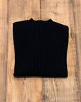 UW3-035 Maglia Lupetto Cotone Nero Man