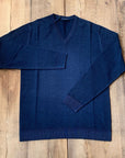 W5-0001 Maglia Lana Scollo V Notte24 Man