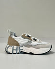 DS6-1N30 CLUB105 White/Silver/Light Beige Woman