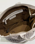 S5-8906 Borsa Intrecciato Rombi Cow Sand 052