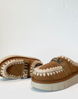 W5-Bounce Clog Metal Logo Cognac