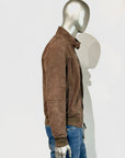 US5-MEMPHIS Giubbotto Pelle Traforata Scamosciata Mud Man