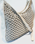 S5-8907 Borsa Tracolla Intrecciato Cow Sand 052