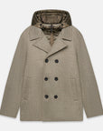 UW6-GRAVITY Caban Tricotech Taupe Melange Man