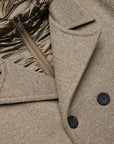 UW6-GRAVITY Caban Tricotech Taupe Melange Man