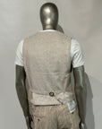 S5-1435 Pantalone Lino E Cotone Beige Man