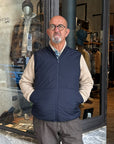 W6-0057 Gilet Piuma Blue Man