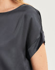 S5-45049 Blusa in Raso Lavagna