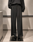 W6-T505 Pantalone Morbido Nero