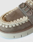 W5-Bonce Clog Metal Logo Elefant Grey
