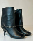 W5-90076 Stivale Risvolto Nappa Nero