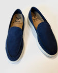 S5-PANT Mocassino Nabuk Navy Man