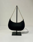 S6-8B0309 Borsa Hobo con Catena Nero