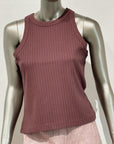 SD5-3446 Canotta a Costine Cropped Bark Woman