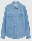 US5-Camicia Martin Denim Bleach Man