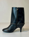 W5-90076 Stivale Risvolto Nappa Nero