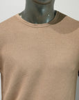 S3-0315 Maglia Girocollo Cotone Ultrasoft Sabbia Man