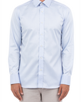 W3-SMTFWG Camicia Slim Wash&Wear Azzurra Man