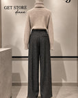W6-E501 Pantalone Nero/Antracite