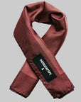 S6-8F0115 Foulard Ivory Hot Brown