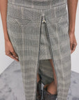 W6-8G0050 Gonna Lunga Zip Brown Check