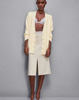 S5-8K0243 Cardigan Oversize Light Vaniglia