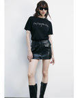 W5-8M1721 T-shirt Manica Corta Nera