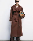 W5-8O0188 Cappotto in Lana Marrone