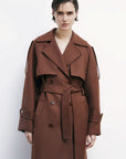 W5-8O0188 Cappotto in Lana Marrone