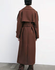 W5-8O0188 Cappotto in Lana Marrone
