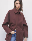 W6-8O0207 Parka in Lana Cashmere Wood Brown