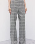 W6-8P0355 Pantaloni Sartoriali Brown Check