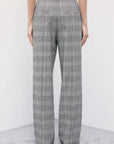 W6-8P0355 Pantaloni Sartoriali Brown Check