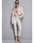 S5-8P0402 Pantaloni "Essential" 5 Tasche Bianco