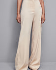 W4-8P0653 Pantalone Palazzo Essential Beige