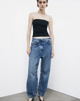 W5-8P0717 Jeans Baloon Black Wash