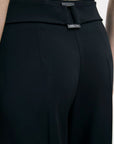 W5-8P0731 Pantaloni a Palazzo Nero