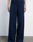W5-8P0759 Pantalone a Palazzo Blu