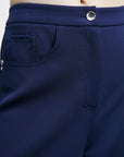 W5-8P0759 Pantalone a Palazzo Blu