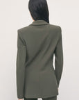 W6-8S0087 Blazer Slim in Punto Stoffa Mysterious Green