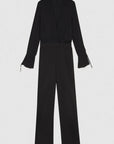 S4-8T0040 Tuta in Crepe Essential Nero