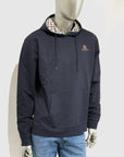 US5-SW003 Felpa Small Logo Hoodie Navy Man