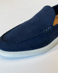 S5-PANT Mocassino Nabuk Navy Man