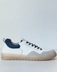S5-23611 Sneaker Pelle/Suede Bianco/Blu Man