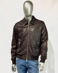 US5-NEW YORKER Giubbotto Pelle Dark Brown Man