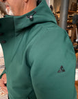 W6-0015 FROST Parka Tech Lungo Cappuccio Verde Bosco Man